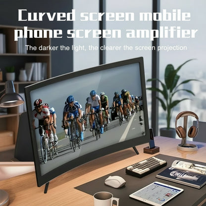 Curved 3D HD Phone Screen Amplifier